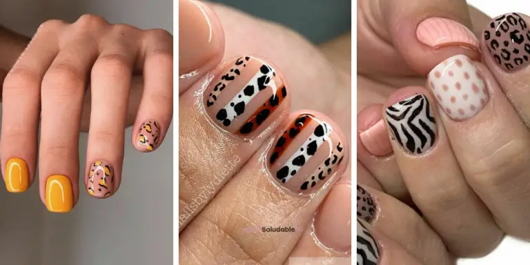 Diseños de uñas cortas inspirados en el animal print: ¡luce elegante!