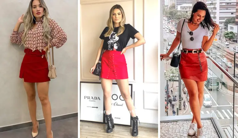 Outfits con falda roja. Ideas chic para llevar en tu día a día